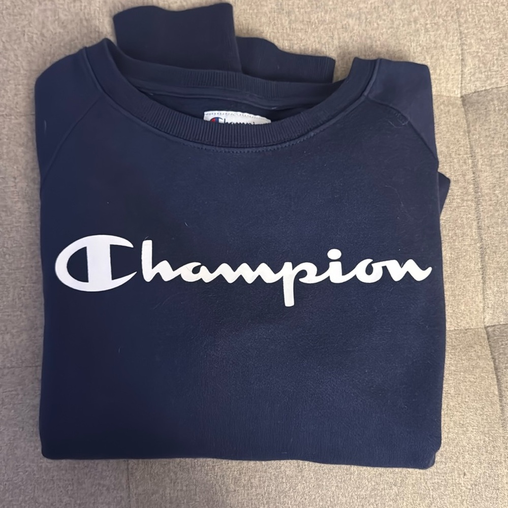 Navy Blue Champion Crew Neck